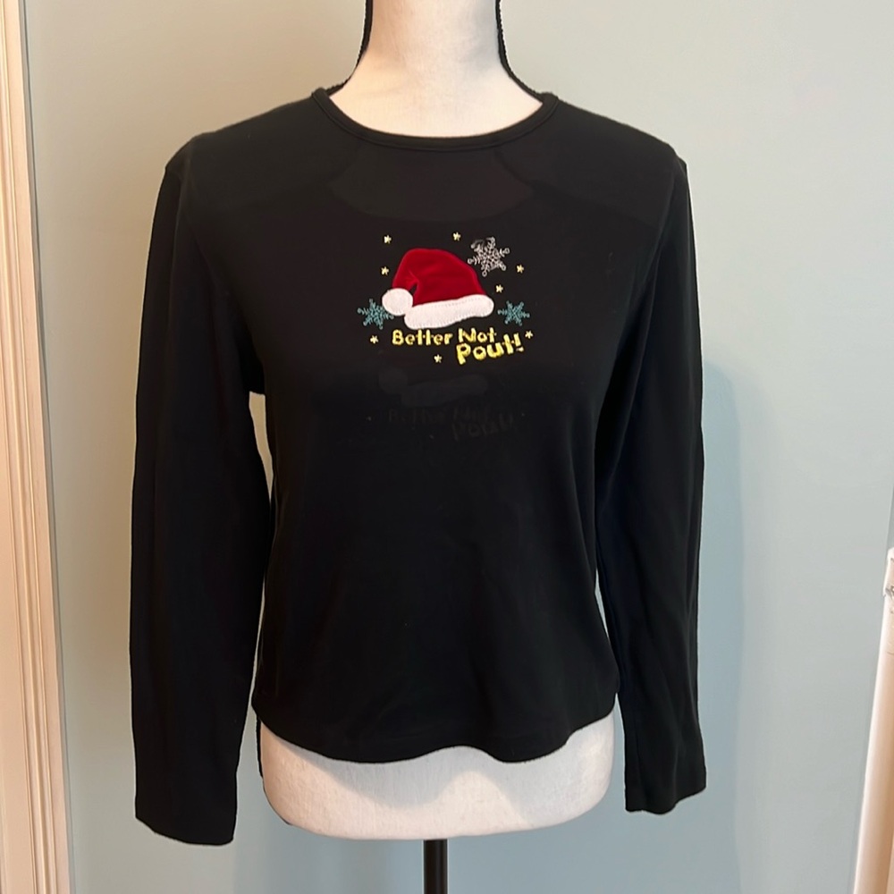 No Brand Name Christmas Blouse
